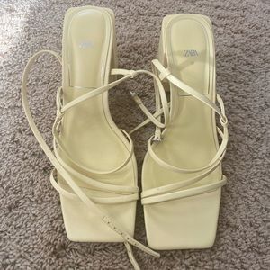 Yellow Strappy Zara Sandals